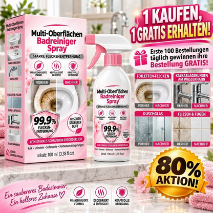 🎁 Exklusiv-Angebot | Nur noch 5 Flaschen verfügbar — heute zusätzlich 80% RABATT auf das multifunktionale Badreiniger-Spray. Jetzt sichern, solange der Vorrat reicht! 🎁