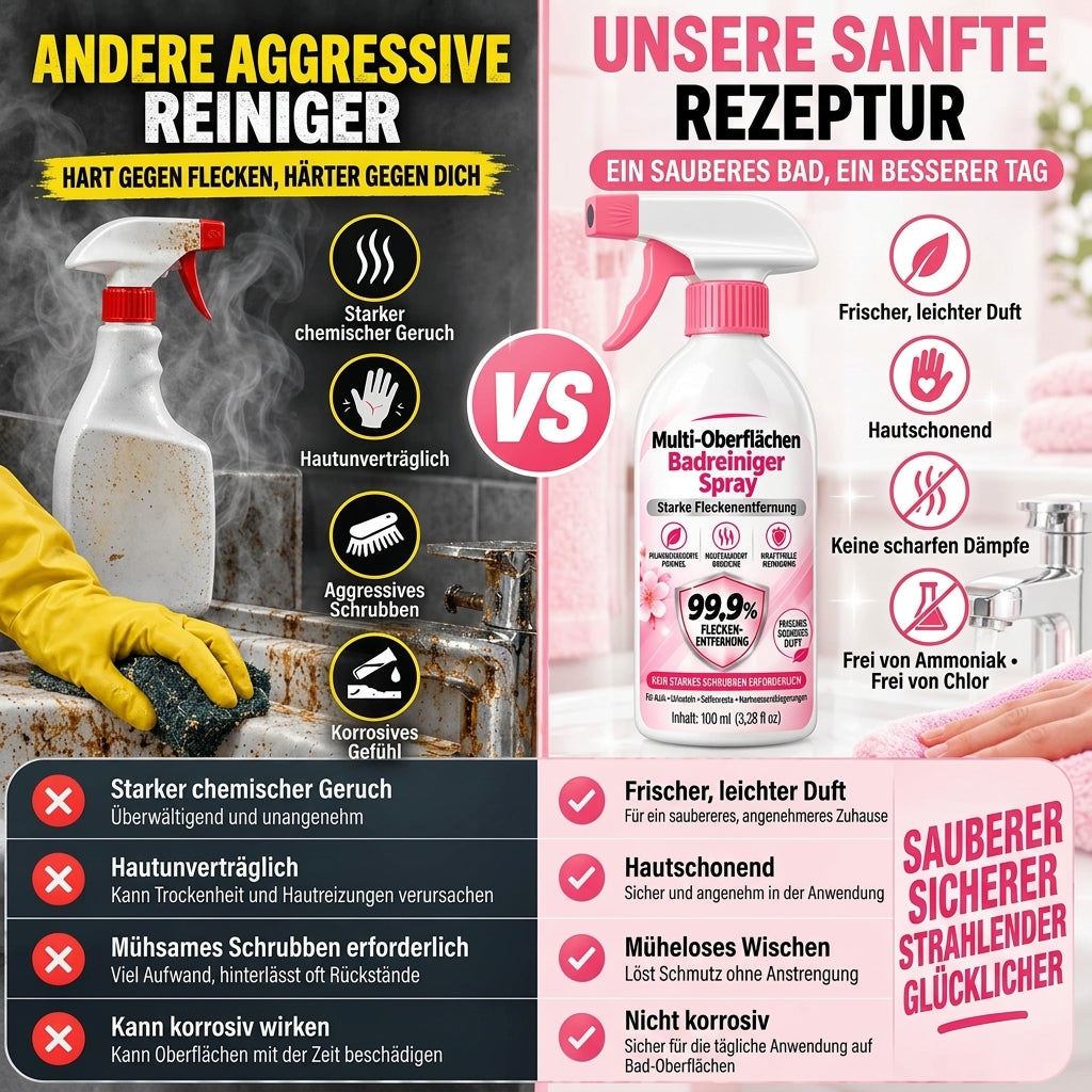🎁 Exklusiv-Angebot | Nur noch 5 Flaschen verfügbar — heute zusätzlich 80% RABATT auf das multifunktionale Badreiniger-Spray. Jetzt sichern, solange der Vorrat reicht! 🎁