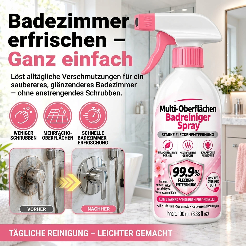 🎁 Exklusiv-Angebot | Nur noch 5 Flaschen verfügbar — heute zusätzlich 80% RABATT auf das multifunktionale Badreiniger-Spray. Jetzt sichern, solange der Vorrat reicht! 🎁
