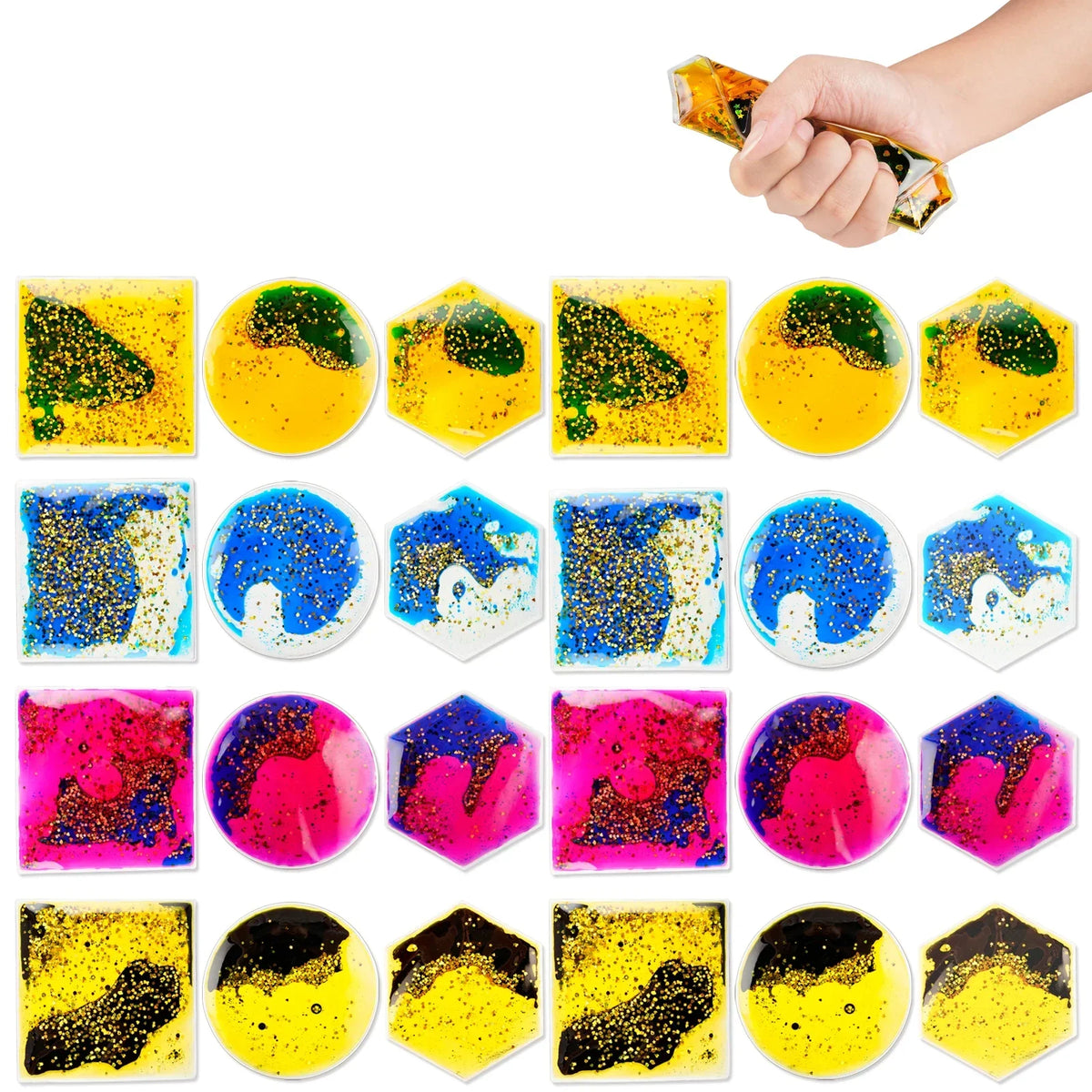 Interactive Plastic Building Tube Toy for Kids Creative STEM Decompression Sensory Toy for Autism Sensory Toys 24PCS